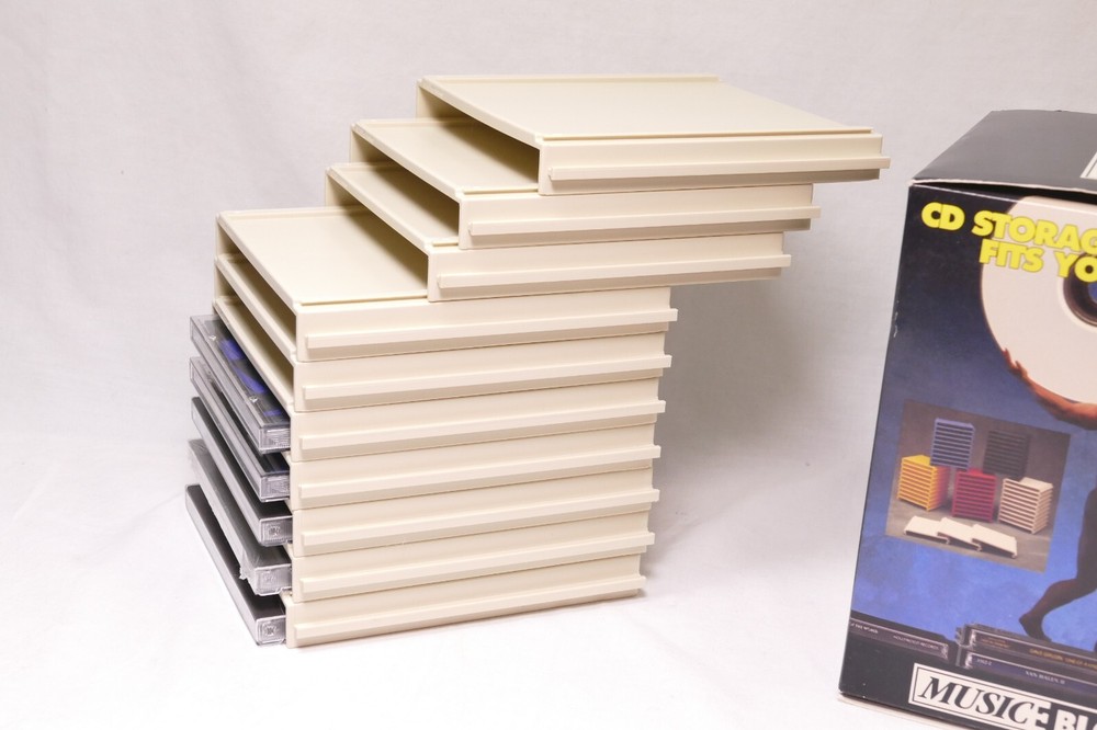 Adjustable Media Storage CD DVD Organizer for Desk or Shelf