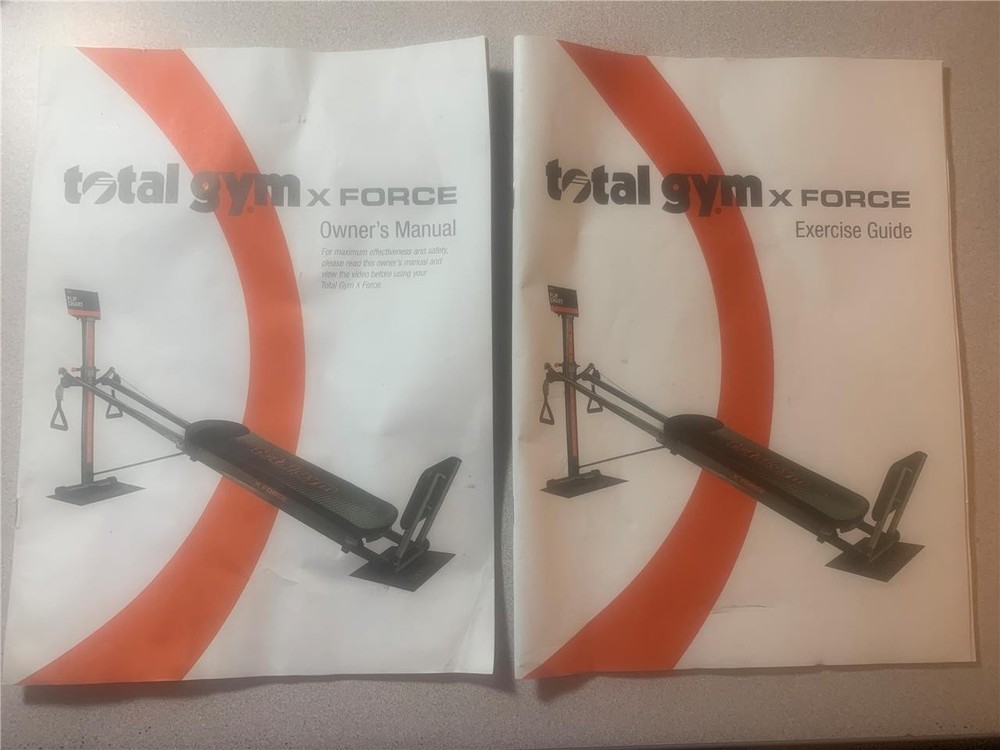 Total Gym XForce Exercise Guide plus Owners Manual