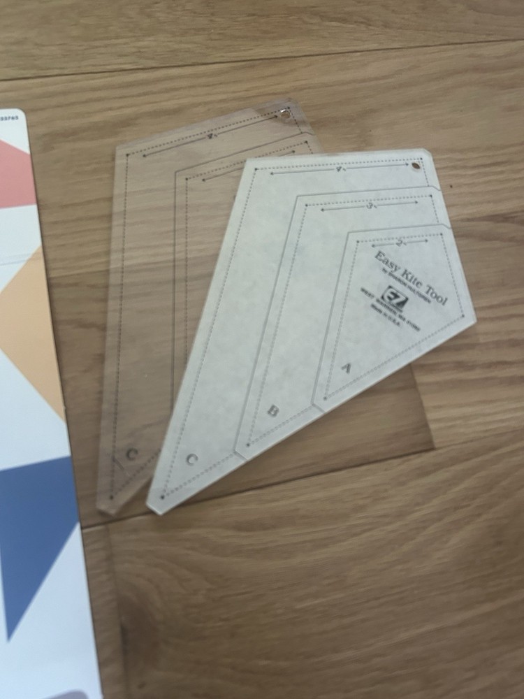 Easy Kite Tool Extended Triangle Small Triangle EZ Quilting Tool Scrapbooking