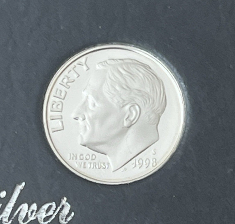 1998-S U.S. Mint Silver Proof Set [5 Coins]