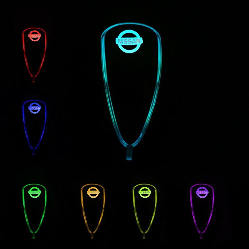 Auto Gear Shift Knob LED Light Multi Color Touch Activated Sensor For NISSAN