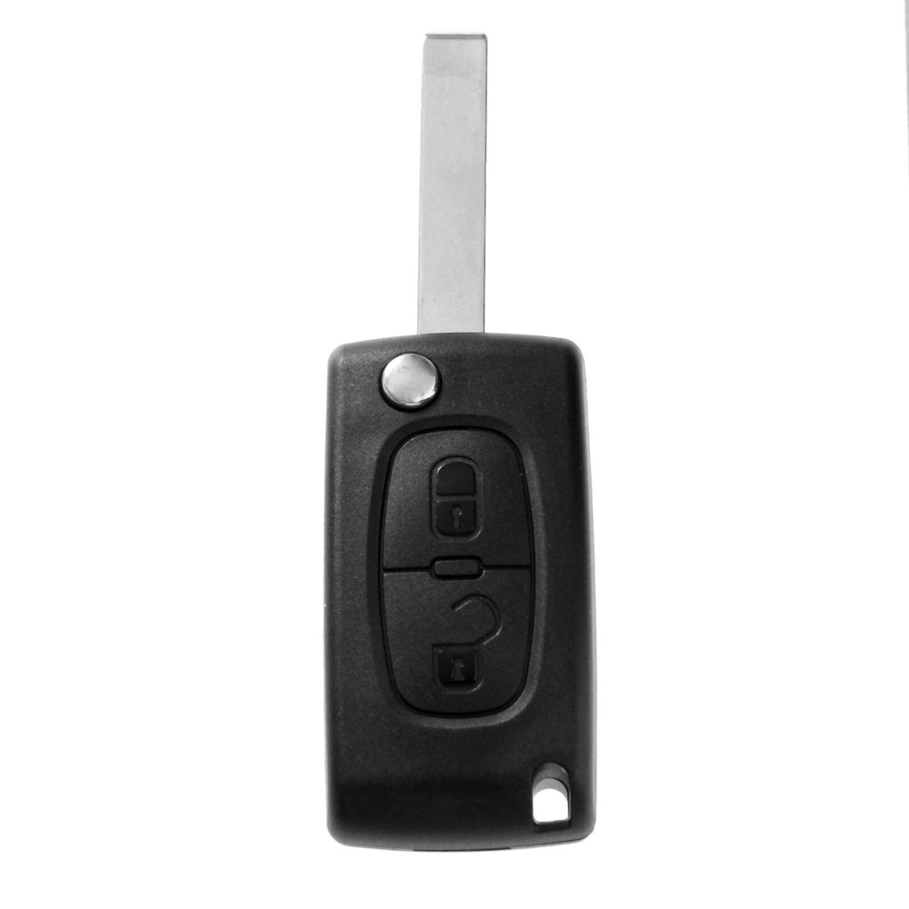 2 BUTTON Keyless Remote Folding Blade Key Case Shell for PEUGEOT 207