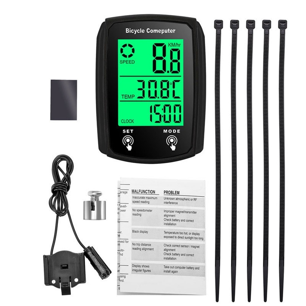 2022 New Cycling Bicycle Computer Set Tool 60x45x20mm Bicycle LCD Computer