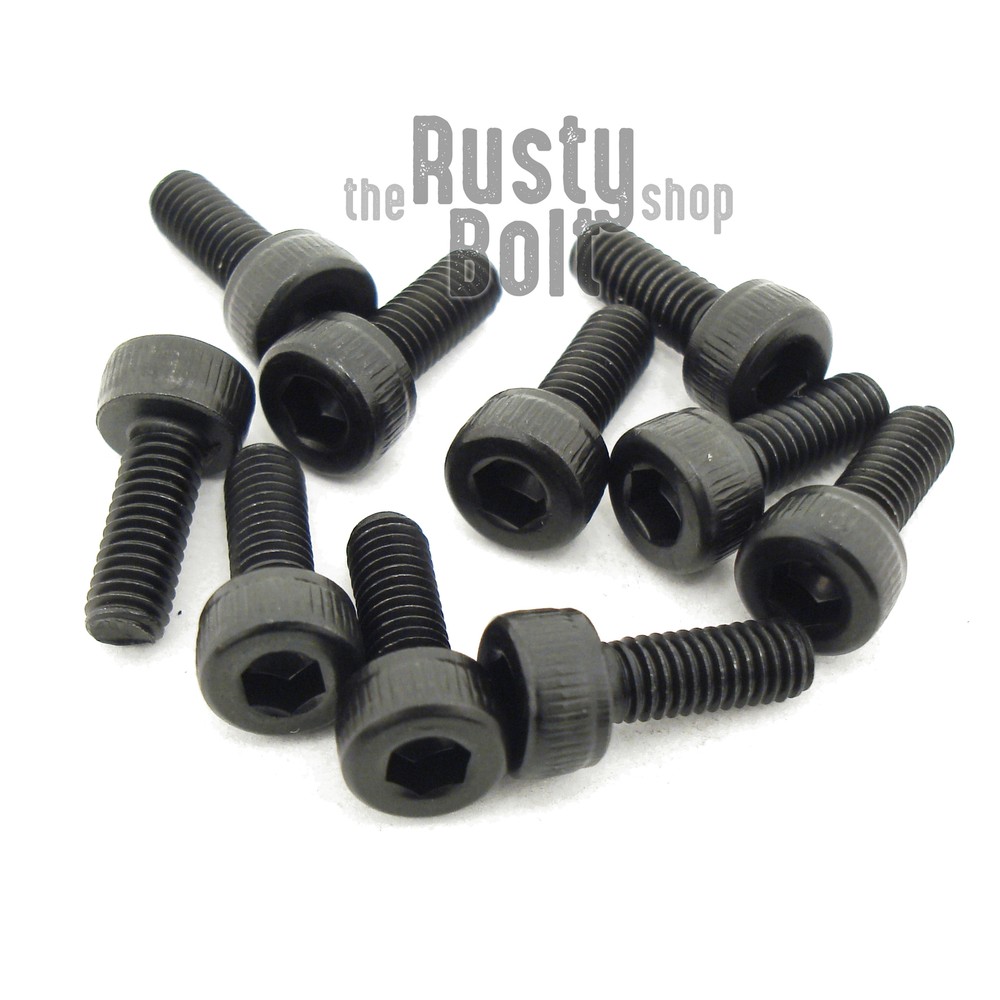 M3 x 8mm, Socket Head Cap Screws, 12.9 Steel, Black