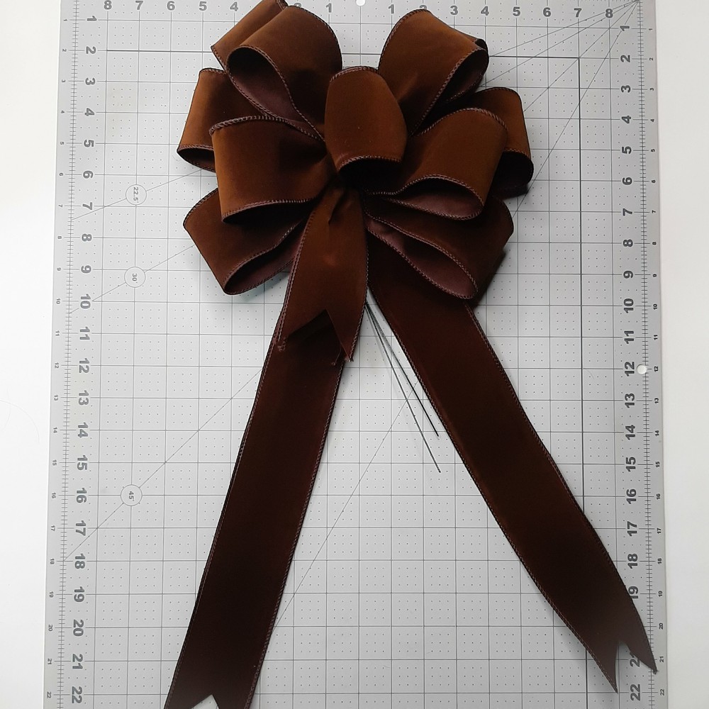Brown Velvet Bow