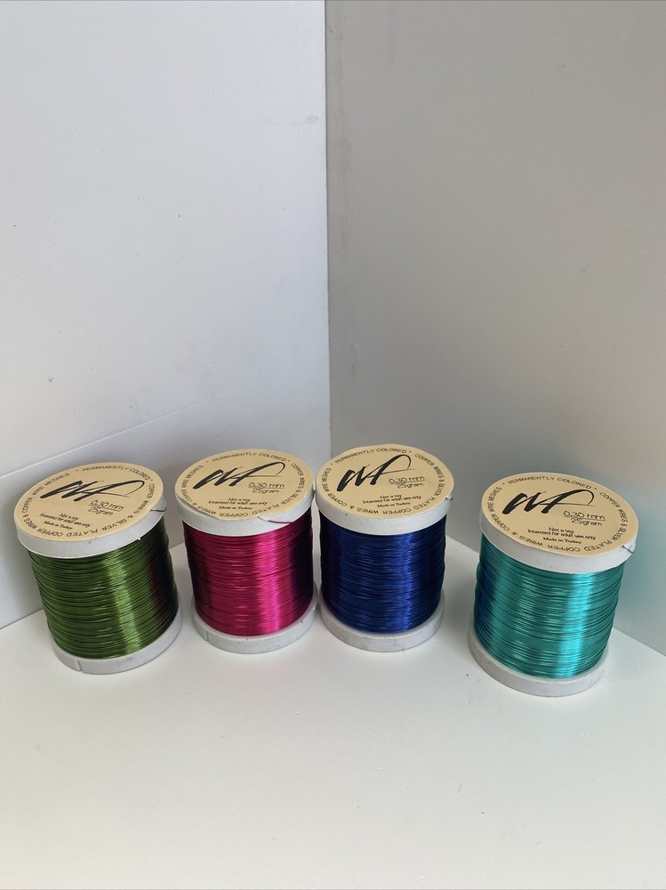 Wire Fancy Permanetly Colored Copper Wires 4 pack