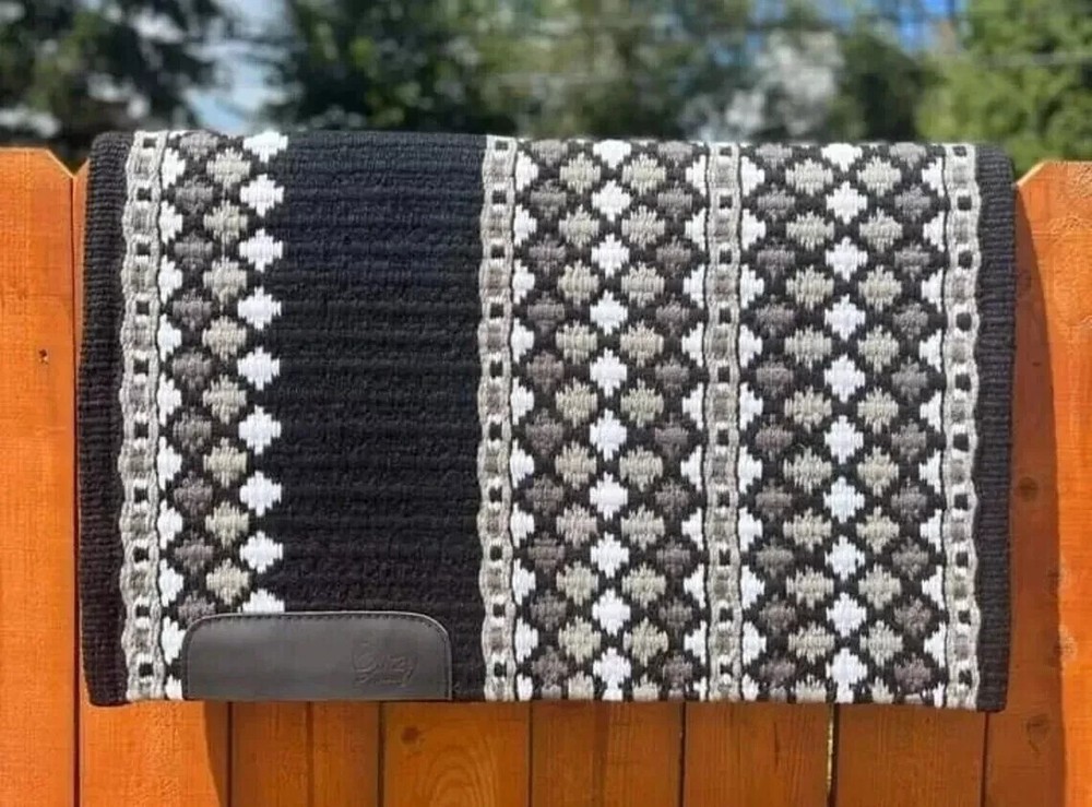Show Saddle pad Horse Blanket with wool Saddle Western Blanket