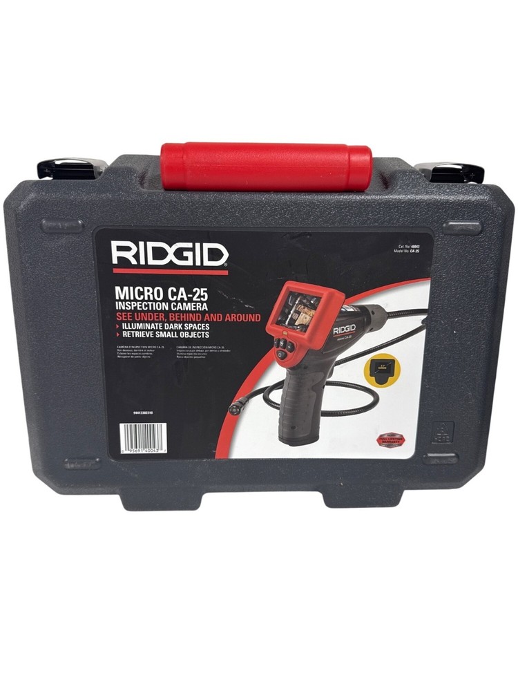 Ridgid CA-25 Micro Inspection Handheld Camera with 4 ft Waterproof Cable