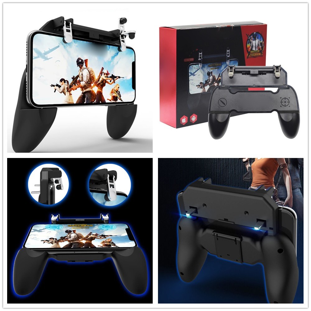 W10 Mobile Game Controller Gamepad Joystick Fire Trigger For PUBG Fortnite G