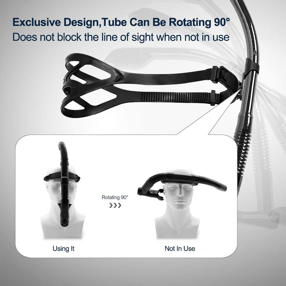 Rotate Function Swim Snorkel Training Swimming Front Snorkel Lap Swimming