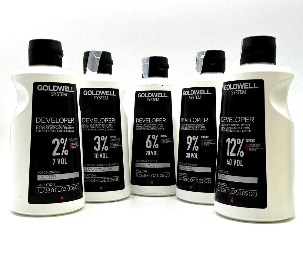 Goldwell Developer Cream Developer Lotion For  Topchic & Oxycur 33.8 oz-Choose