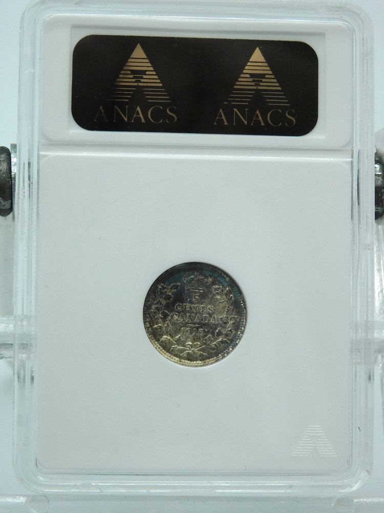 1915 CANADA 5 CENT ~ ANACS GRADED MS 63 (BT1136)