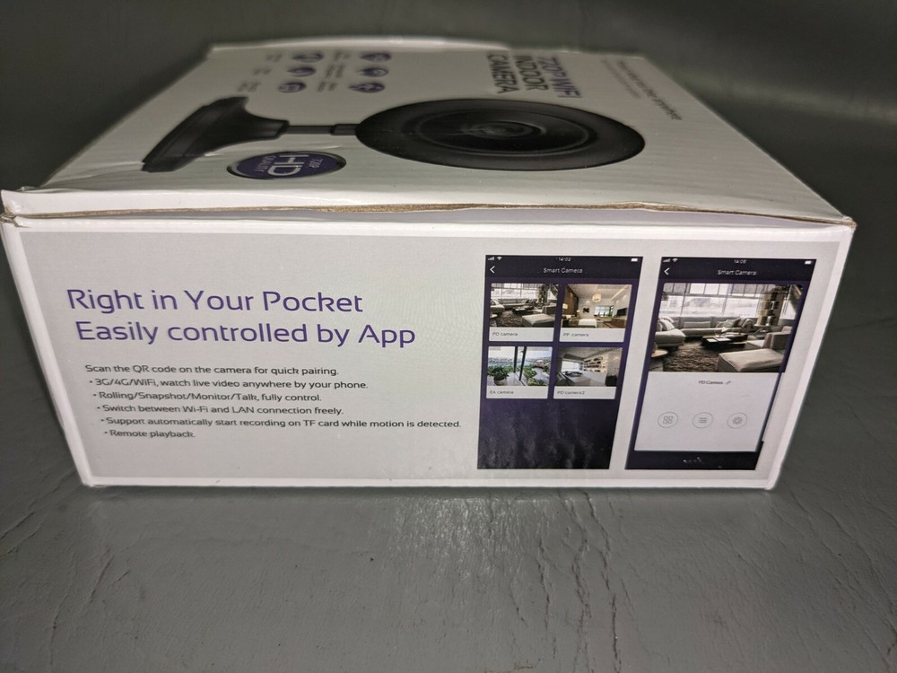 NEW Open Box iGet Security Wifi 720p Indoor Camera 313