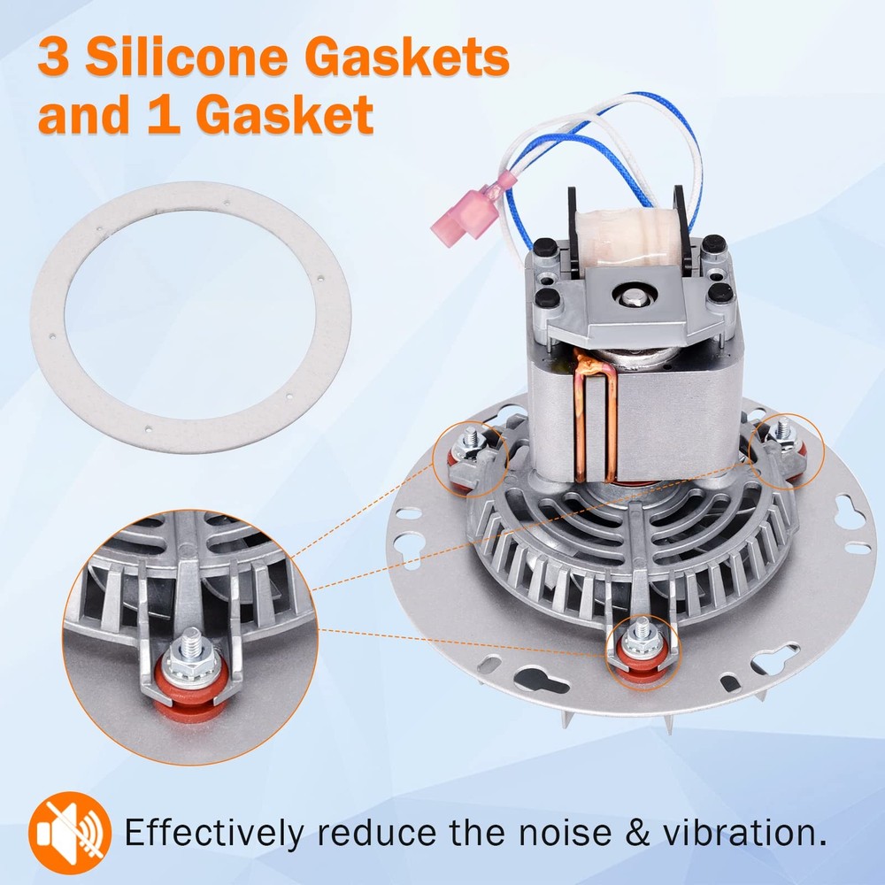 Criditpid Replacement A-E-027 Combustion Blower Motor for No, Silver