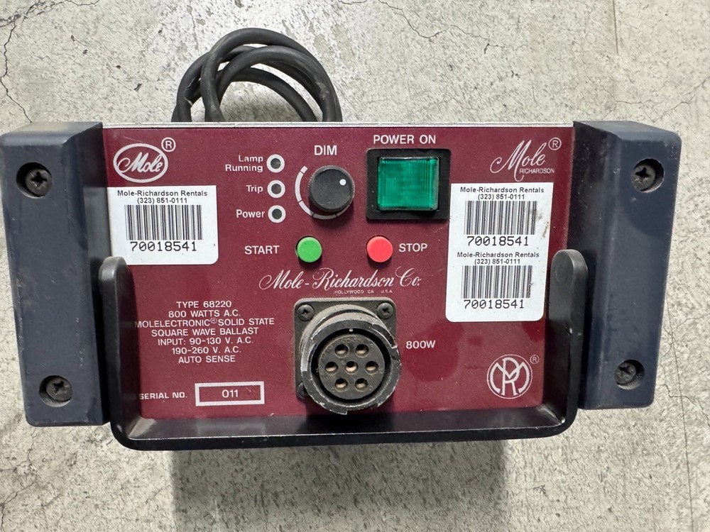 Mole Richardson 800w HMI Ballast