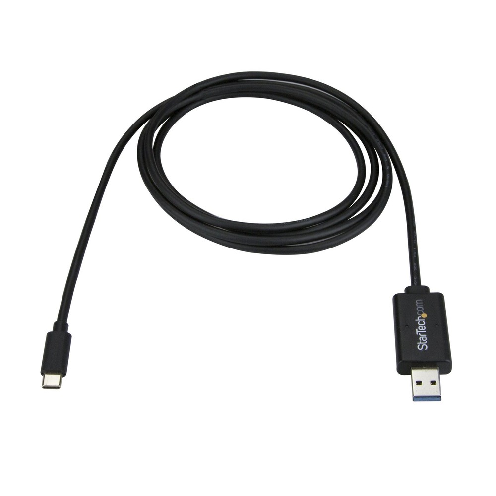 StarTech.com USB C to Data Transfer Cable, Mac/Windows, 6.56 feet, Black