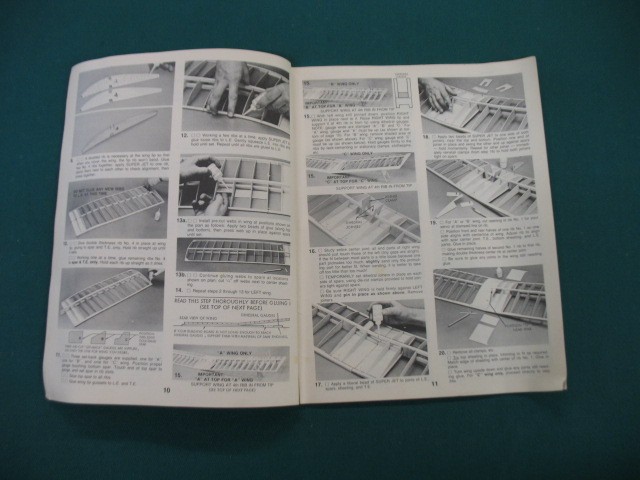 Original Carl Goldberg Eagle 63 RC Model Airplane Building Instructions