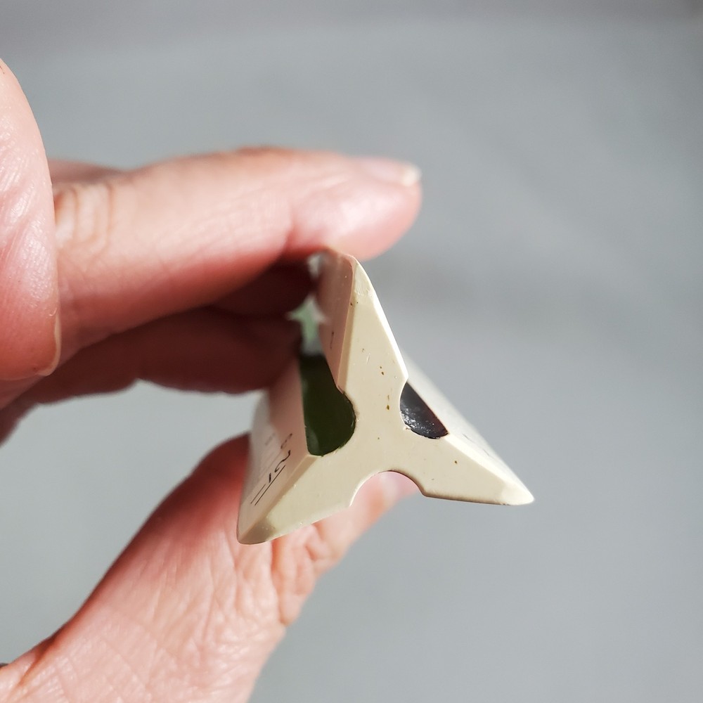 Faber Castell Triangular Engineering Ruler w/ Green Box 883/72 Germany Vintage