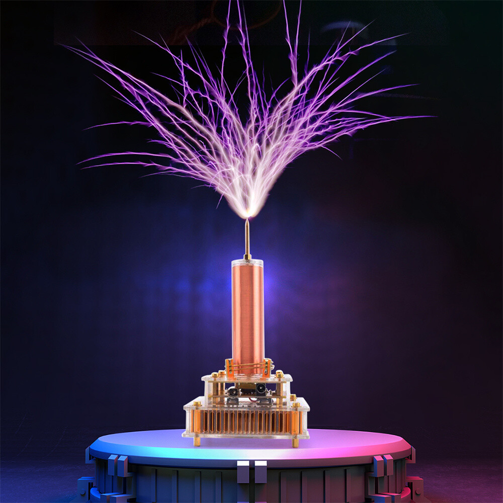 Music Tesla Coil Plasma Speaker Wireless Transmission Sound Solid Power +Adapter