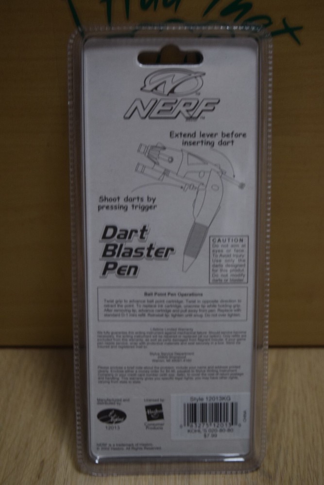 Nerf Dart Blaster Pen NEW Sealed in Package 2002