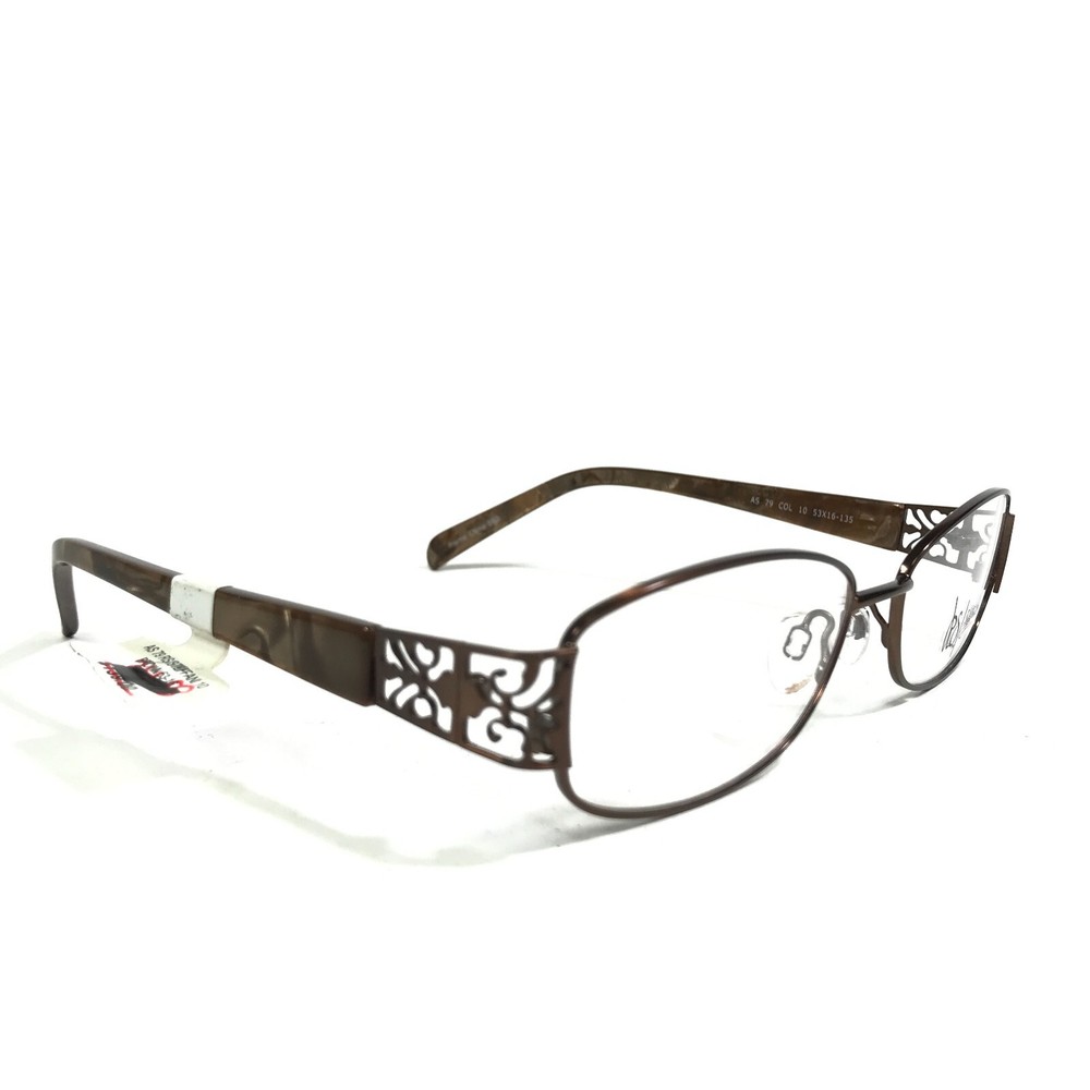 Roberto Steffani AS 79 COL 10 Eyeglasses Frames Brown Rectangular 53-16-135
