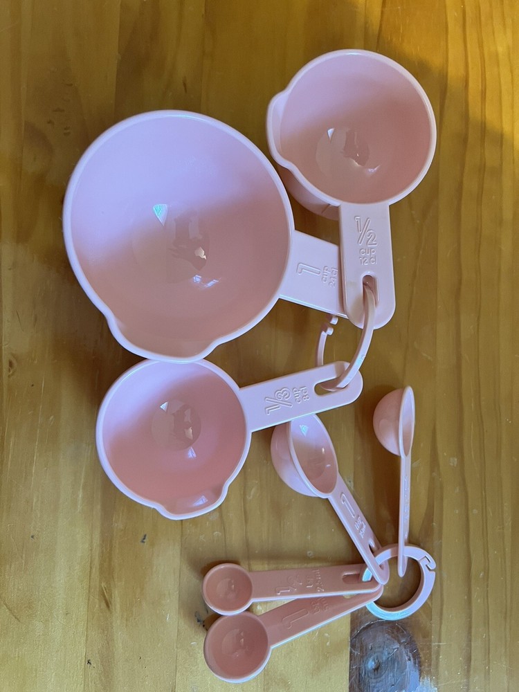 Pink Measuring Pitcher Cup And Spoon Set Love & Cupcakes NWT