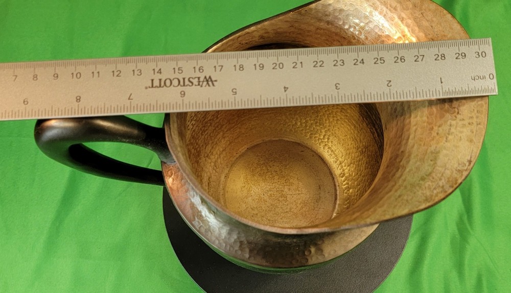 Vintage Dept 56 Hammered Silver Tone 2 quart Water Pitcher