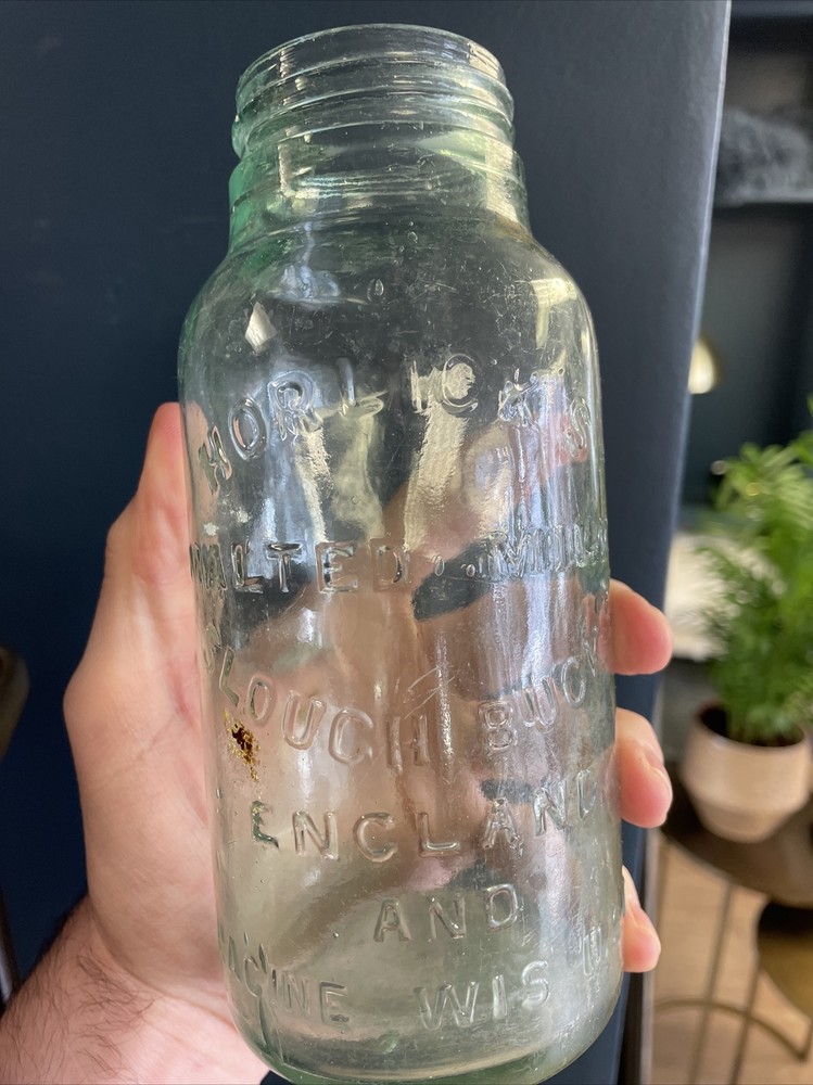 Vintage Horlick's Glass Jars