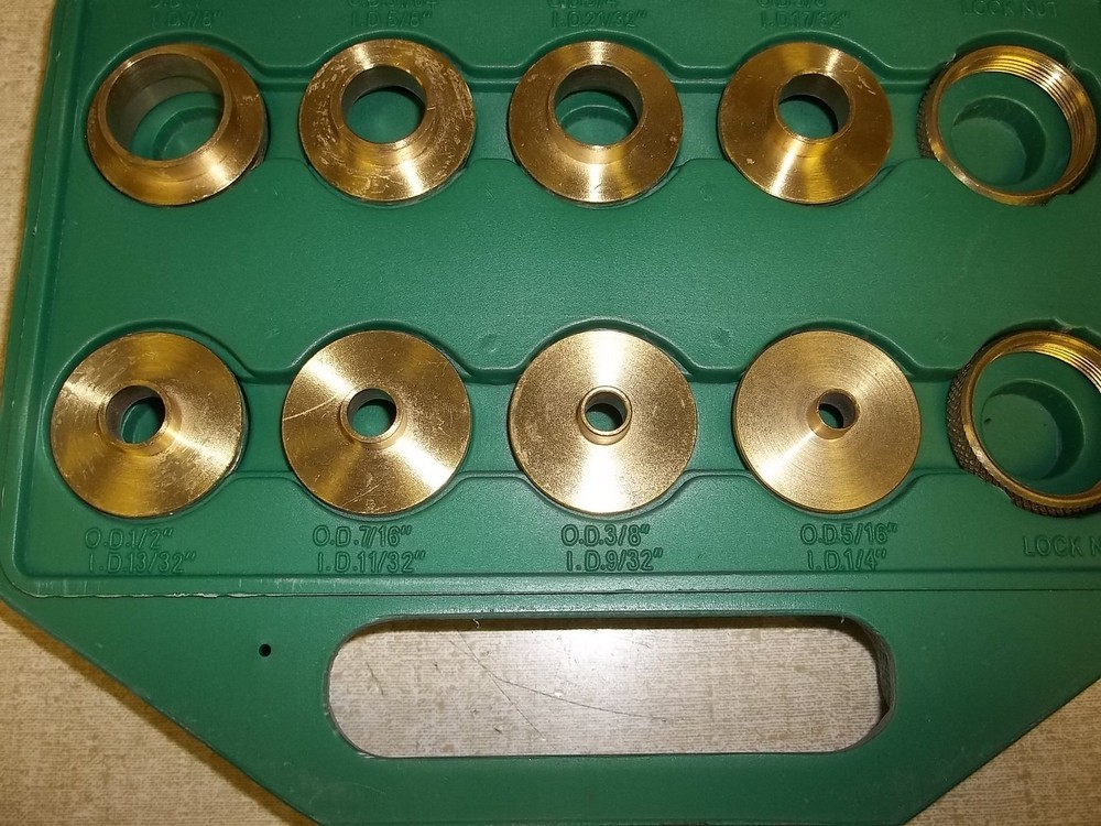 BRASS ROUTER TEMPLATE BUSHING GUIDE KIT SET Includes case free shipping