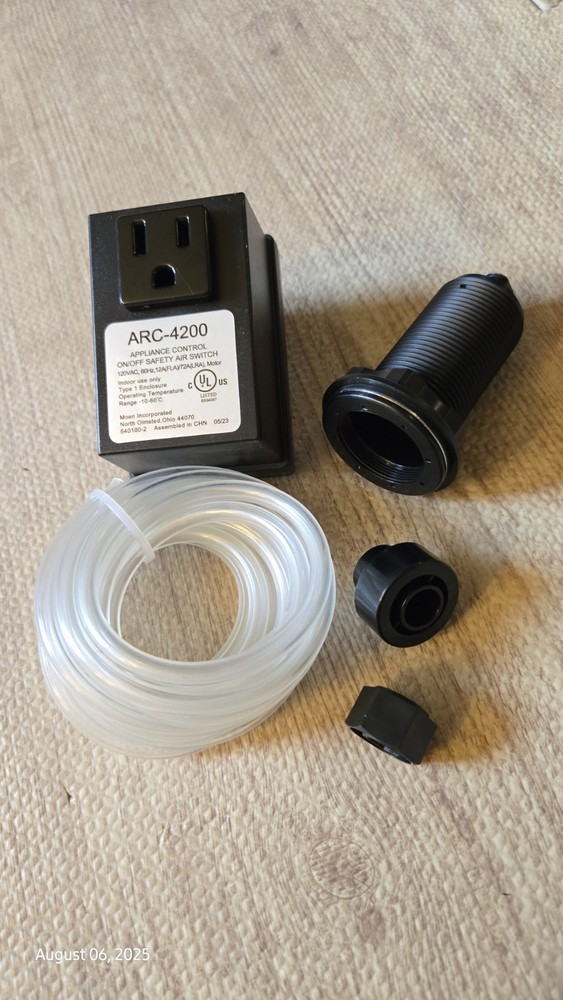 Moen ARC-4200 Garbage Disposal Air Switch Controller Base Single Outlet Only