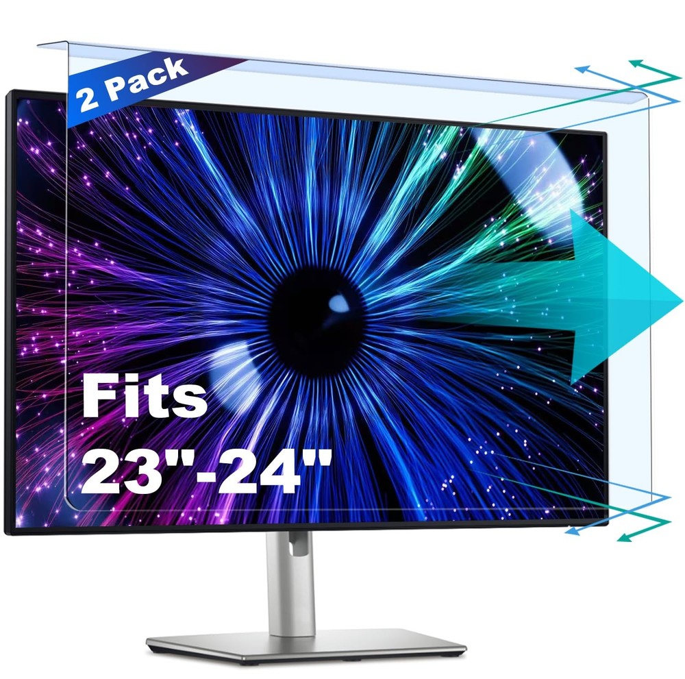 2 Pack Anti-Blue Light & Anti-Scratch Screen Protector Shield for 23, 23.6, 2...