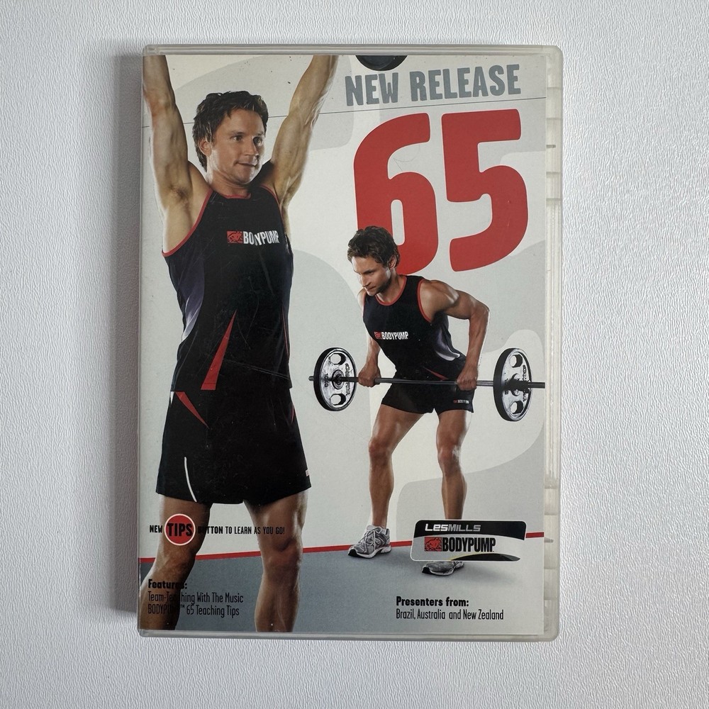 Les Mills Body Pump 65 Instructor Release Kit DVD CD Case Choreo Notes Complete