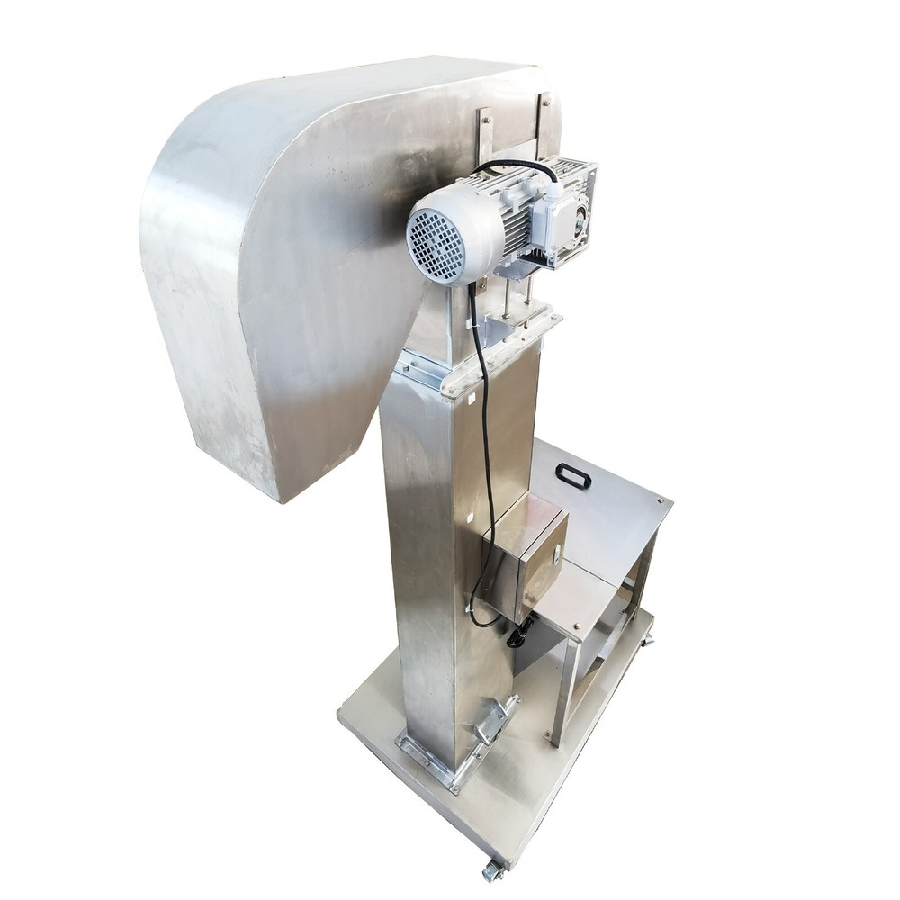 2M Vertical Feeder Elevating Rice Nut Conveyor Bucket Elevator Machine 220V