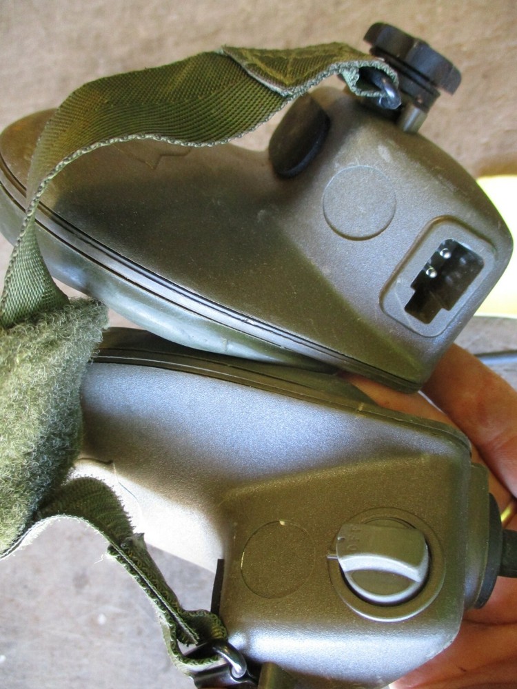 NOS VIC-3 Intercom Headset H-366, Missing MIC, for Military Intercom System