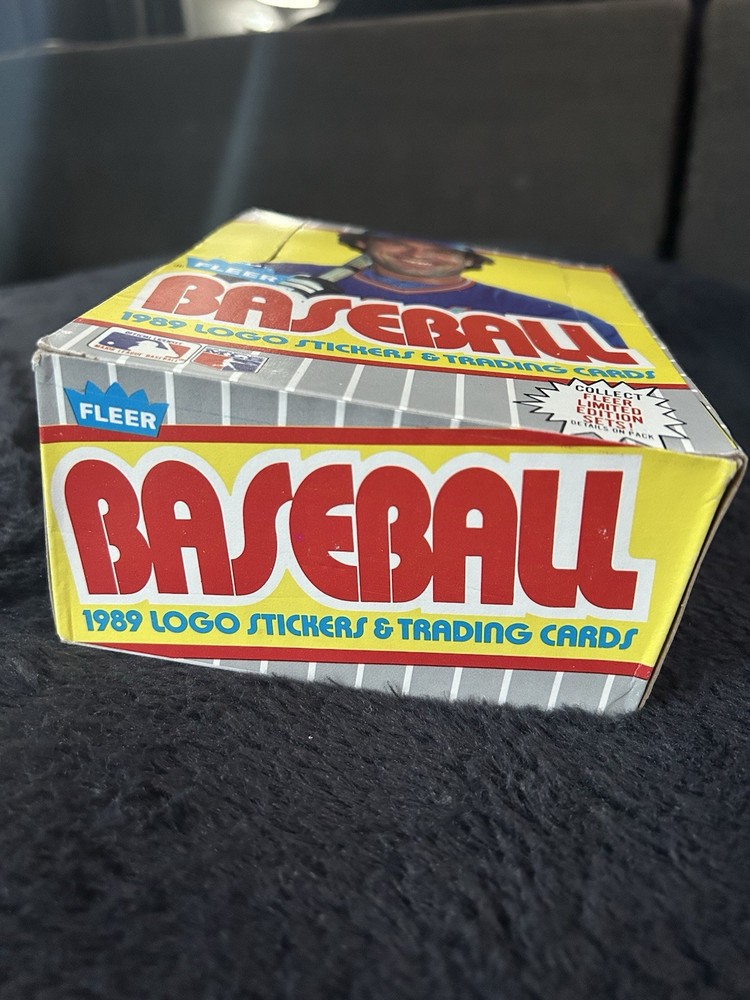 1989 Fleer Baseball Unopened Wax Box Case Code #90342