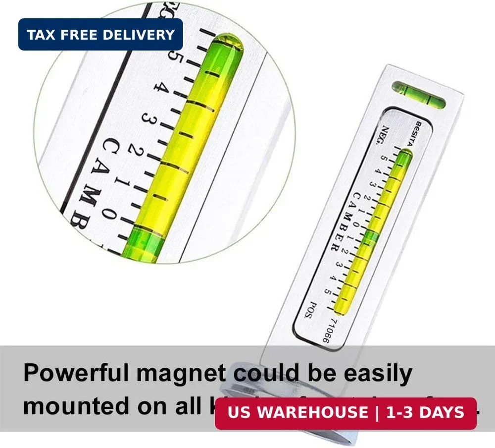 Adjustable Magnetic Gauge Tool Camber Alignment Tool Strut Wheel Alignment Tool
