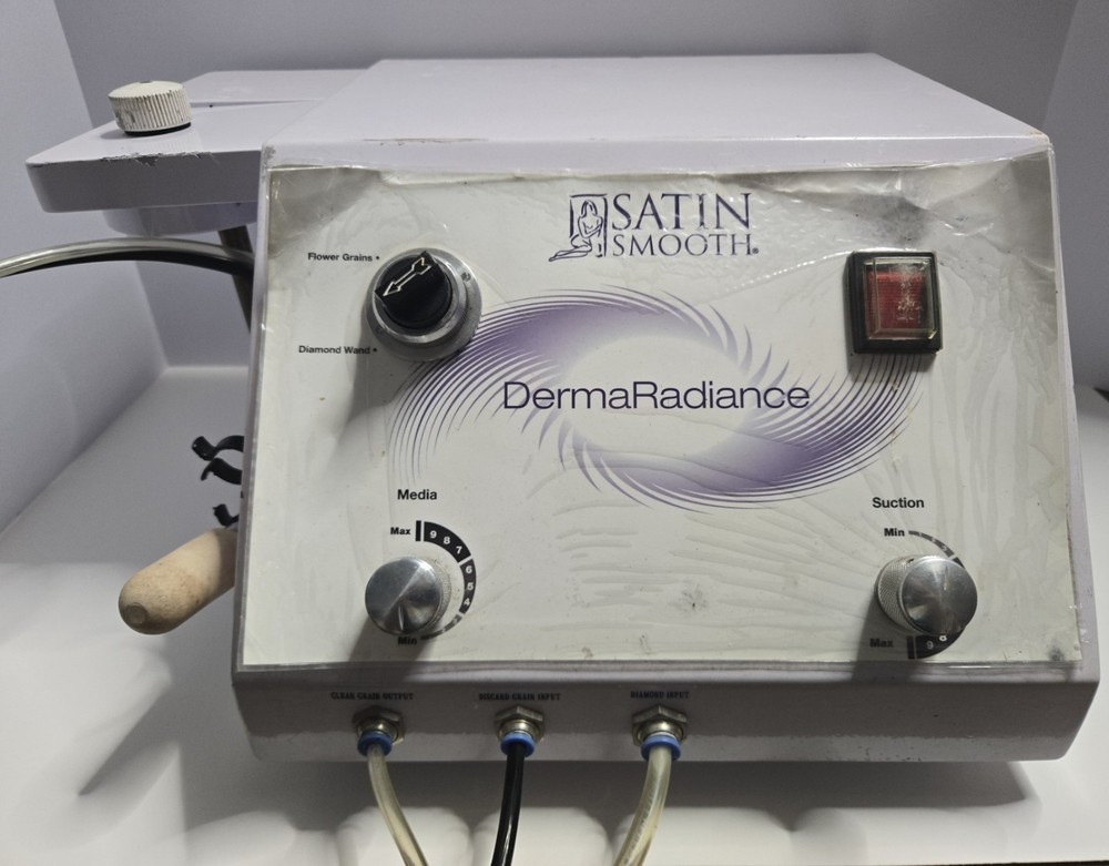 Satin Smooth Derma Radiance Microdermabrasion Machine Powers On