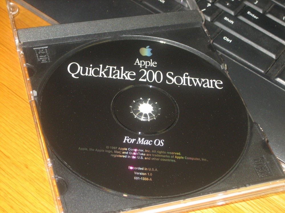 1997 Genuine OEM Apple QuickTake 200 Camera Software CD for Mac OS