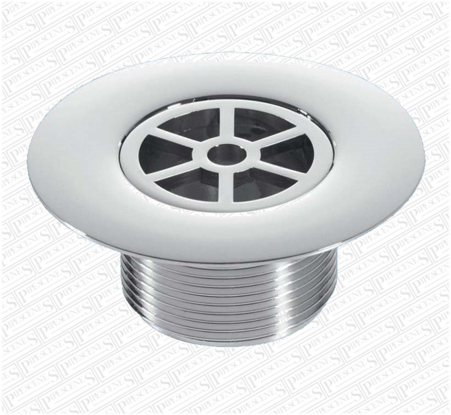 Replacement Shower Drain Top Waste Trap Chrome Plated BRASS  1.5" Thread 85mm