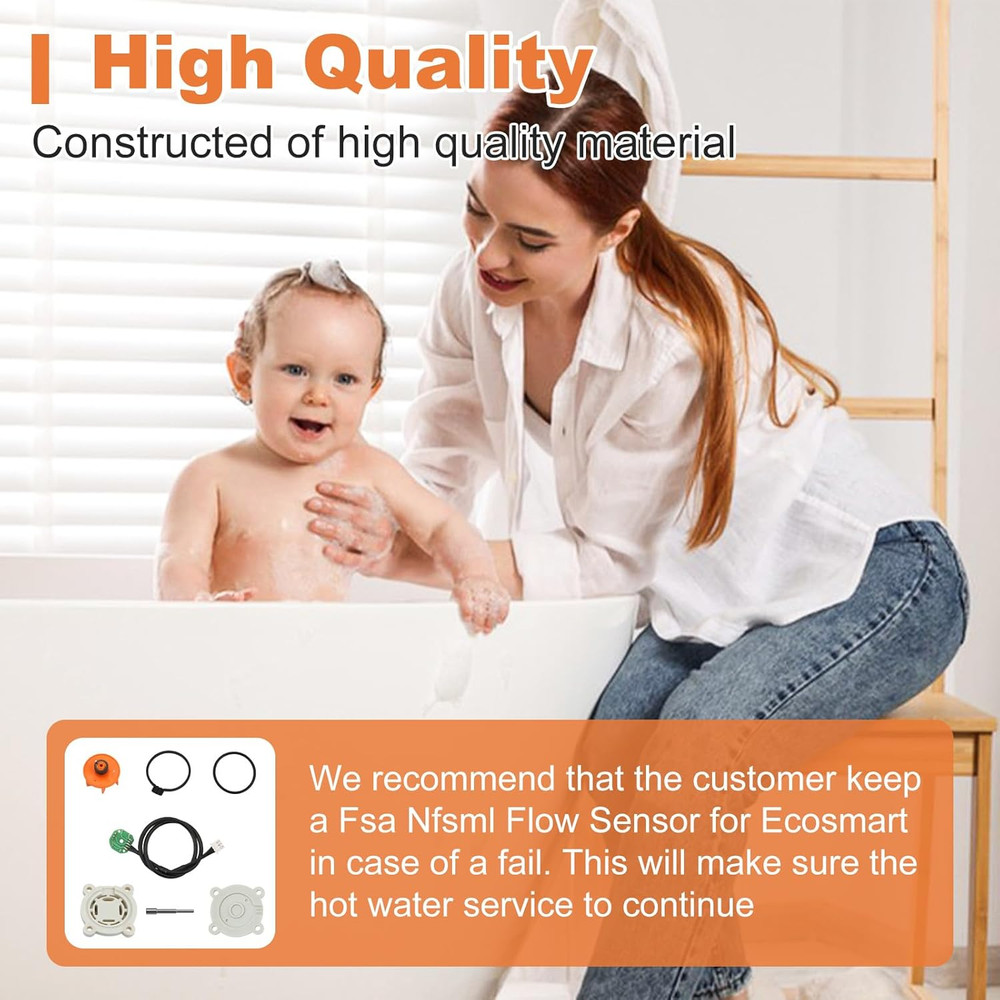 Fsa Nfsml Flow Sensor Replacement for Ecosmart, Tankless Electric Water Heaters