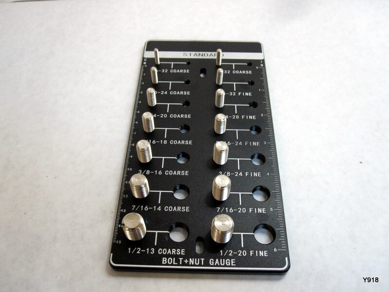 Nut and Bolt Thread Checker 14 Standard Size Thread Identifier Gauge