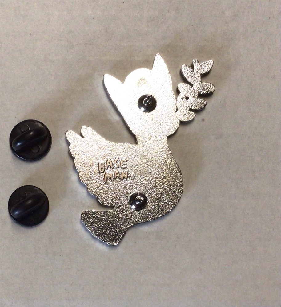 Peace Thru Purr Cat Pin by Gary Baseman