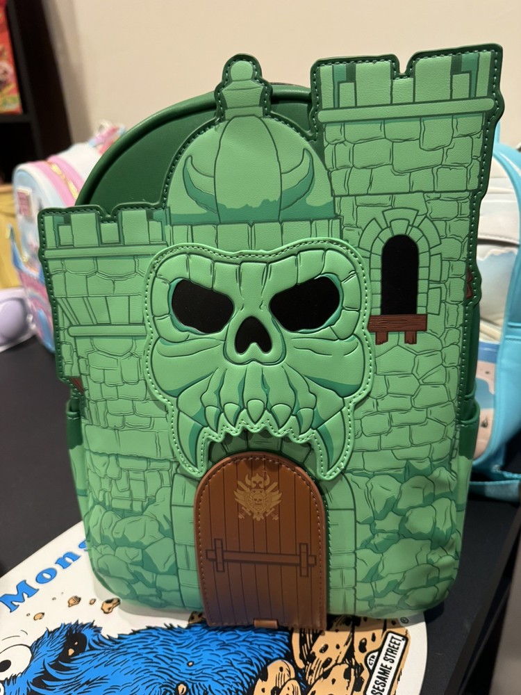 Loungefly  MOTU Castle Greyskull Backpack NWT SDCC exclusive