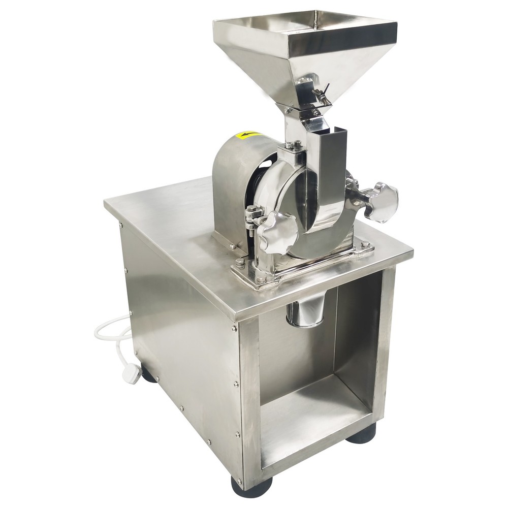 SUS Universal Crusher Dry Pulverizer Grinder w Interchangeable Sieves High Speed