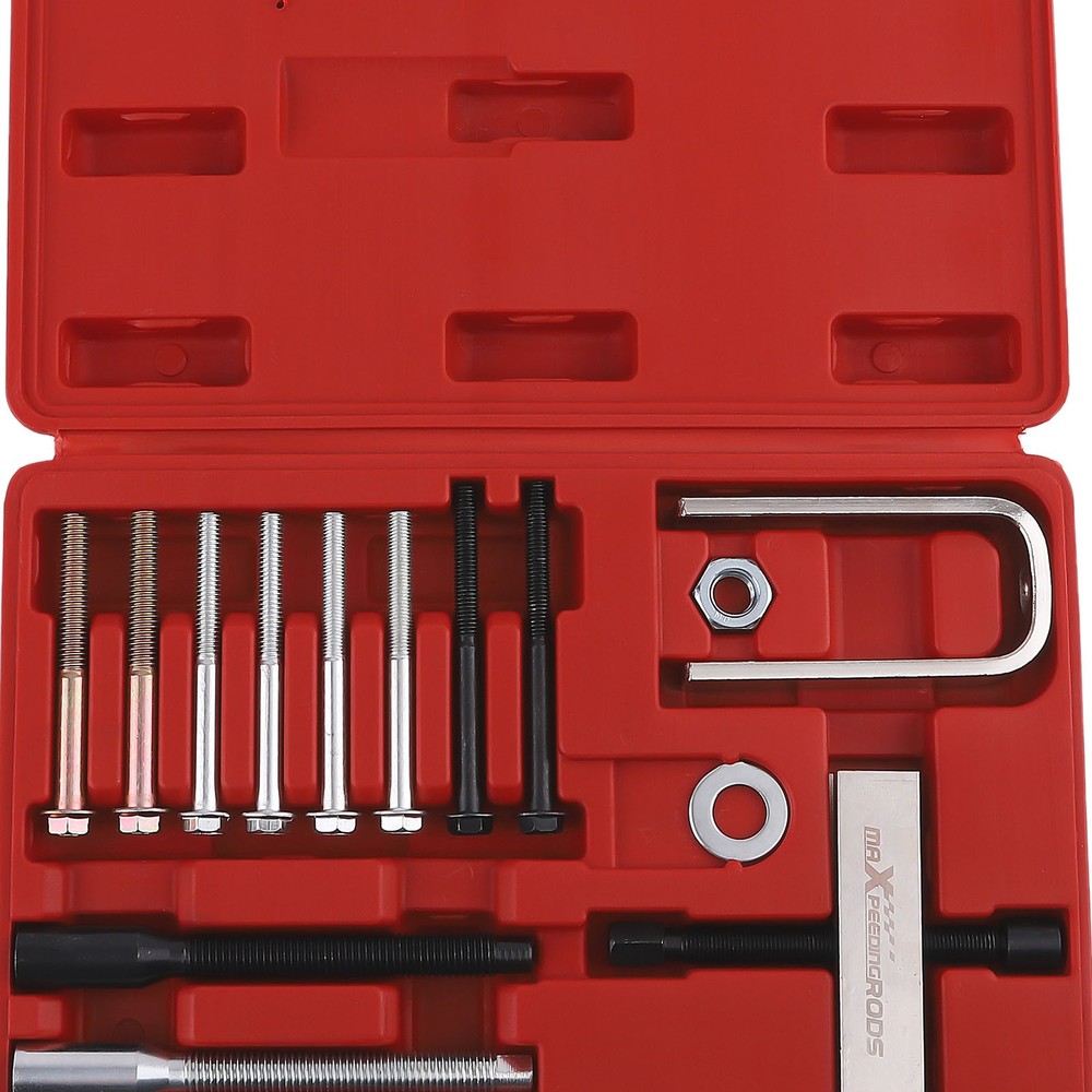 14PC Steering Wheel Puller and Lock Plate Compressor Tool Installer Removal Set