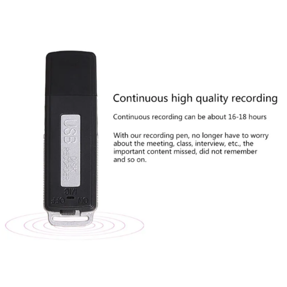 Mini USB Voice Activated Bug Digital Sound Audio Recorder Dictaphone MP3 Player