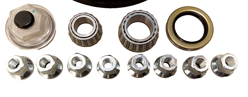 8000# Hybrid 12x2 Brake Drum 5/8 Stud Bearings GREASE SEAL