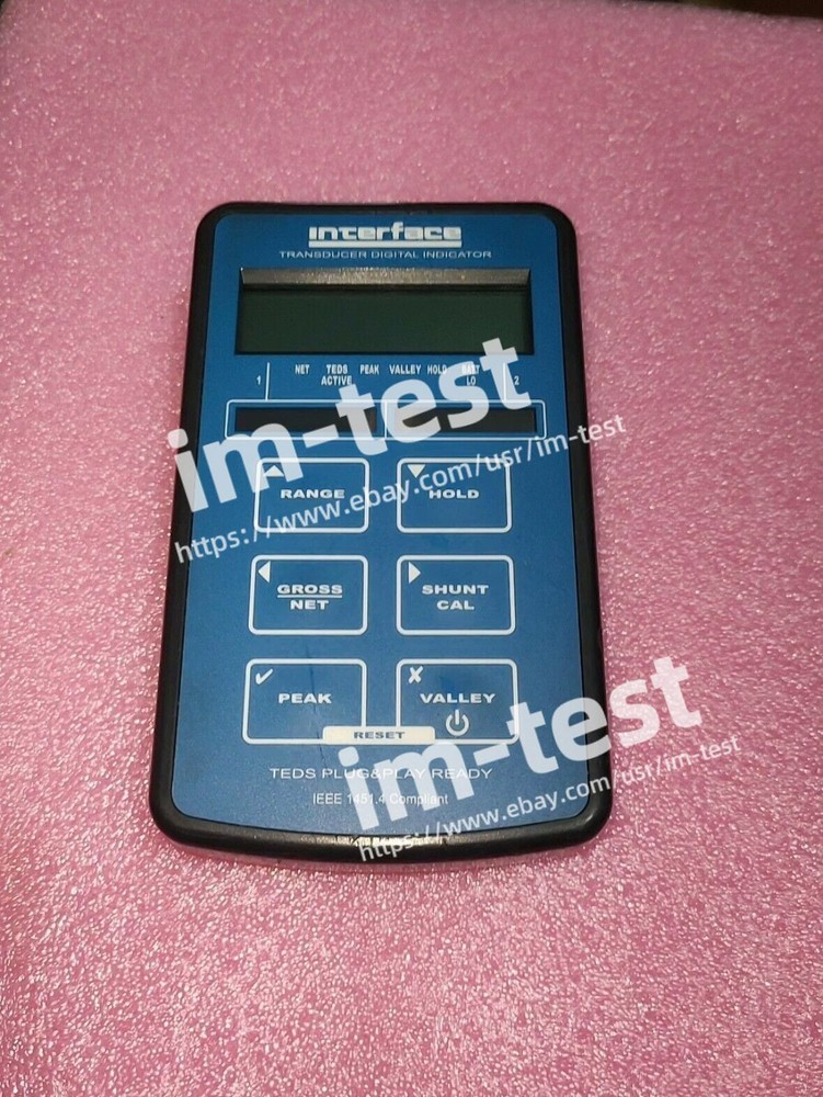 Interface 9320-1 TEDS Handheld Transducer Digital INDICATOR Load Cell