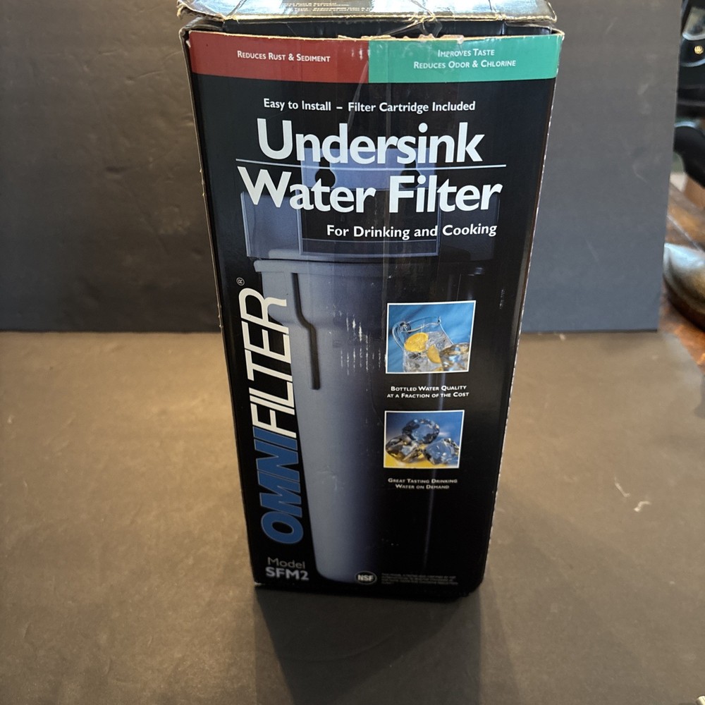 OMNIFILTER SFM2 Under Sink Water Filter w Cartridge & Install Kit missing wrench