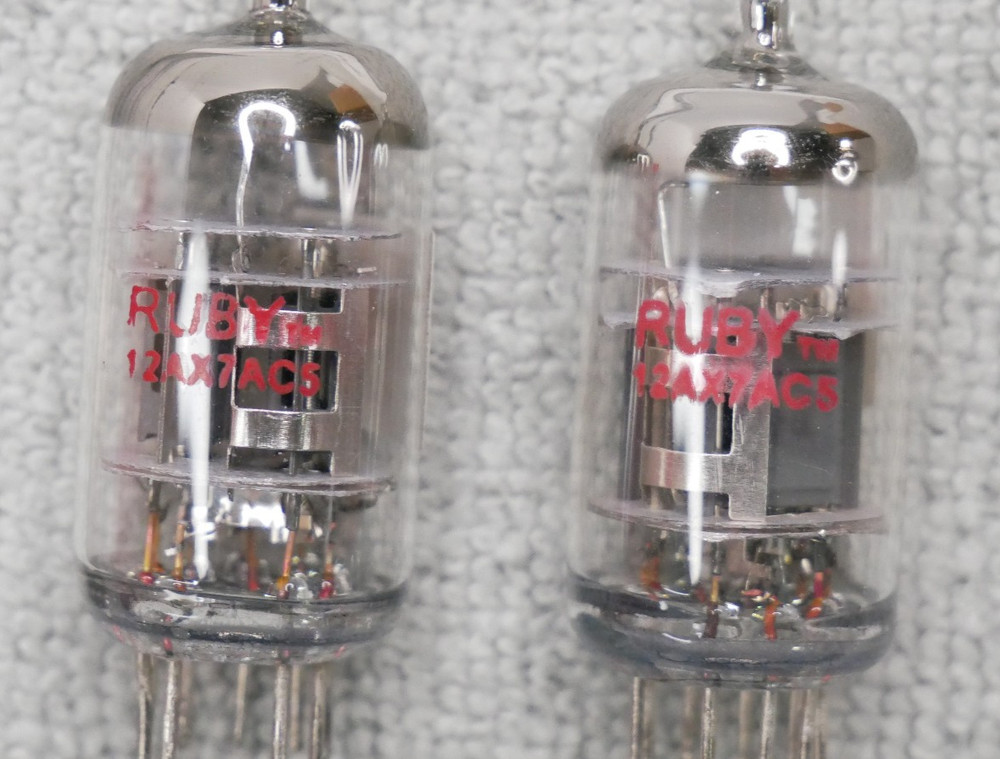 12AX7 AC5 HG HIGH GAIN ECC83 RUBY TEST EXCELLENT AS PICTURED NOS+